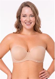Padded Strapless Bra from QT (Beige)